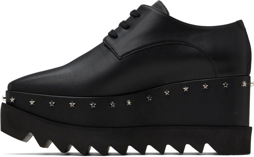 Stella McCartney Black Elyse Faux-Leather Derbys - Picture 3
