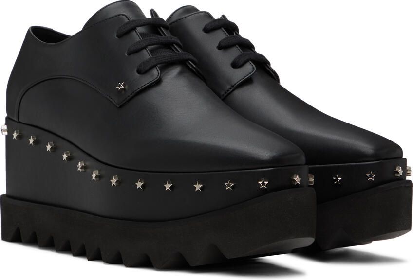 Stella McCartney Black Elyse Faux-Leather Derbys - Picture 2