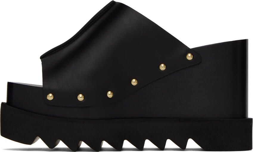 Stella McCartney Black Elyse Studded Heeled Sandals - Picture 3