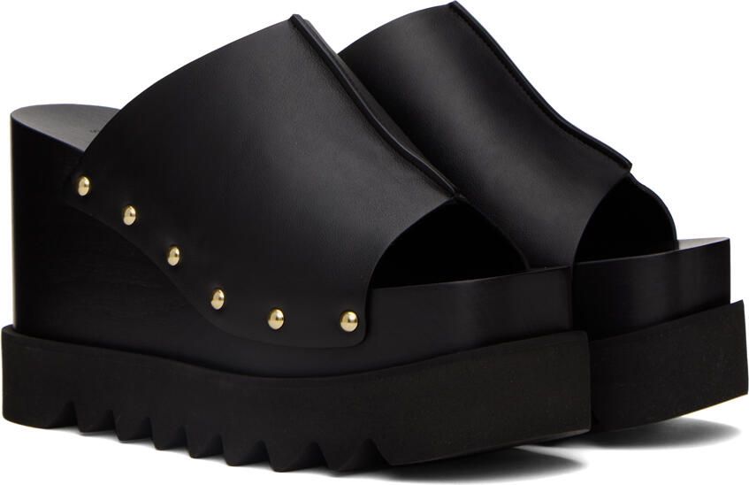 Stella McCartney Black Elyse Studded Heeled Sandals - Picture 2