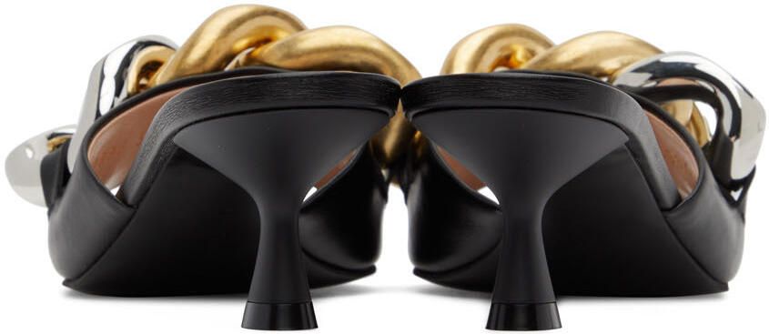 Stella McCartney Black Falabella Heeled Sandals