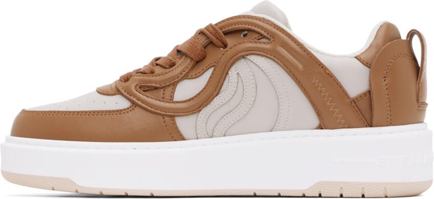 Stella McCartney Brown & Taupe S-Wave 1 Sneakers - Picture 3
