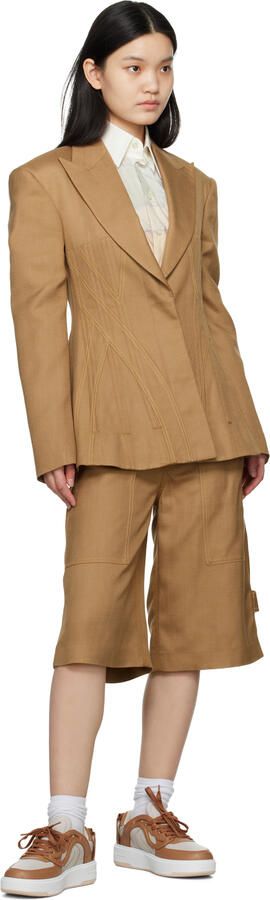 Stella McCartney Brown & Taupe S-Wave 1 Sneakers - Picture 4