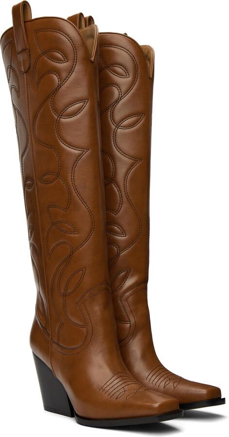 Stella McCartney Brown Cowboy Boots - Picture 2