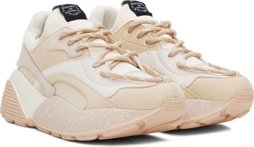 Stella McCartney Beige & White Eclypse Sneakers - Picture 2