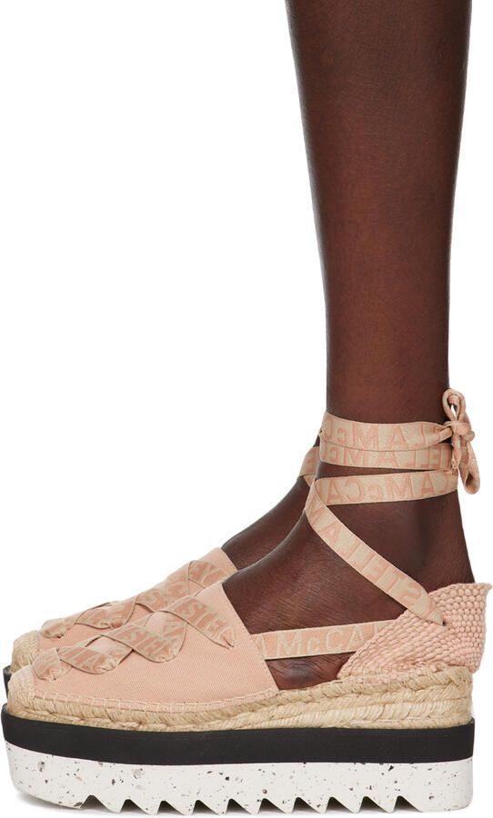 Stella McCartney Pink Platform Gaia Espadrilles - Picture 3