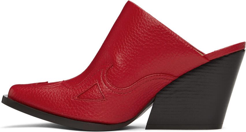 Stella McCartney Red Cowboy Cloudy Mules - Picture 3