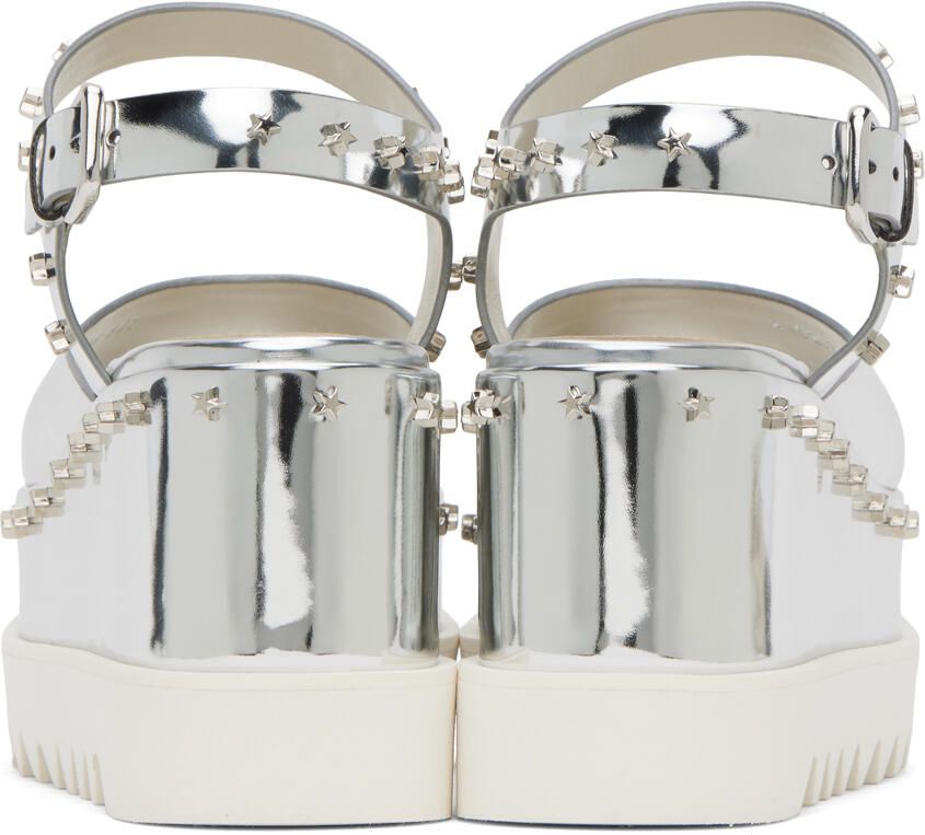 Stella McCartney Silver Elyse Heeled Sandals