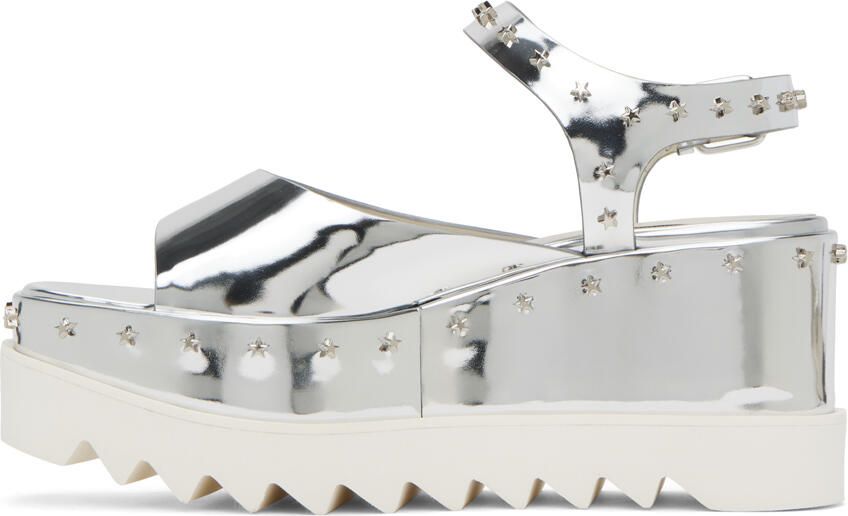 Stella McCartney Silver Elyse Heeled Sandals - Picture 3