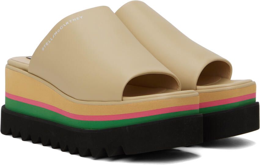 Stella McCartney Tan Sneak-Elyse Sandals - Picture 2