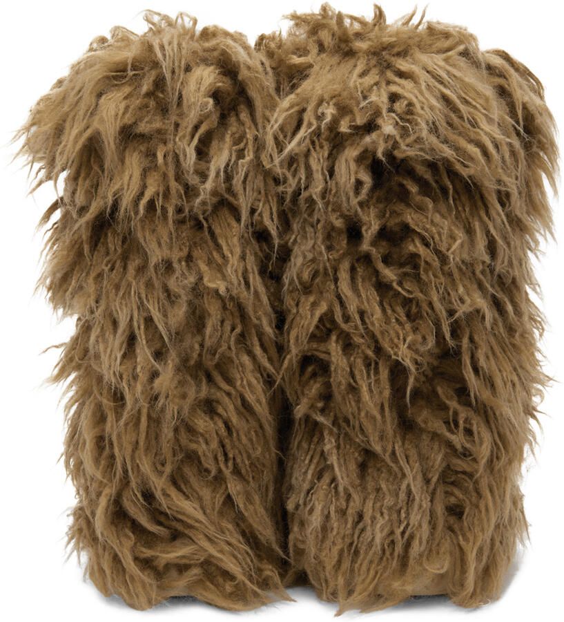 Stella McCartney Tan Yeti Shaggy Boots - Picture 4