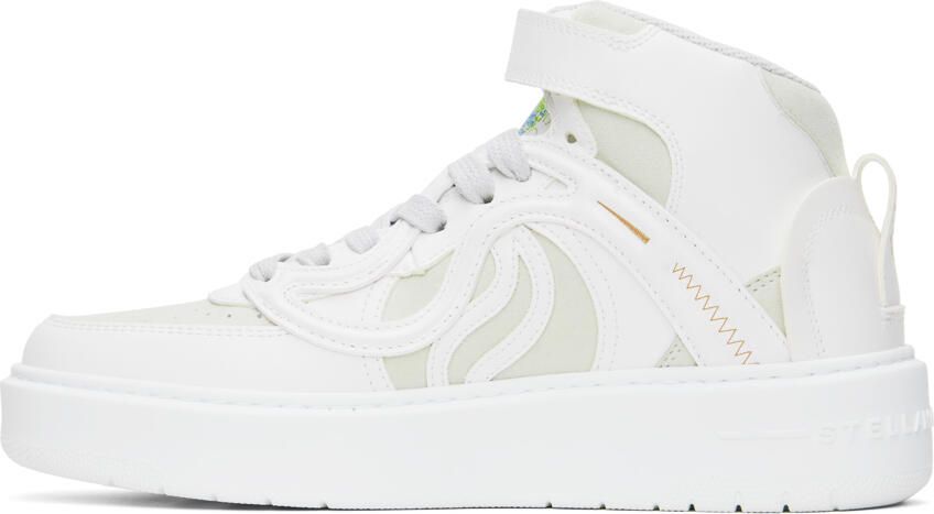 Stella McCartney White & Gray S-Wave 2 Sneakers - Picture 3