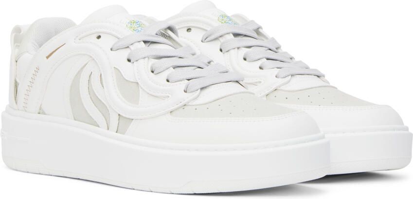 Stella McCartney White & Gray S-Wave 1 Sneakers - Picture 3