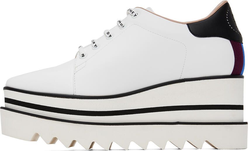 Stella McCartney White Sneak-Elyse Derbys - Picture 3