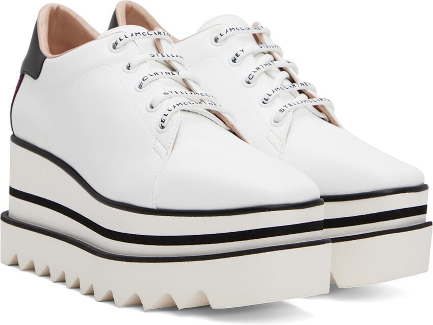Stella McCartney White Sneak-Elyse Derbys - Picture 2