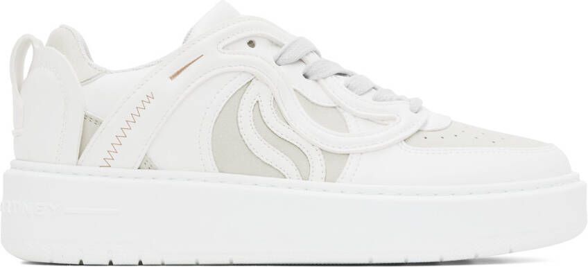 Stella McCartney White & Gray S-Wave 1 Sneakers - Picture 5