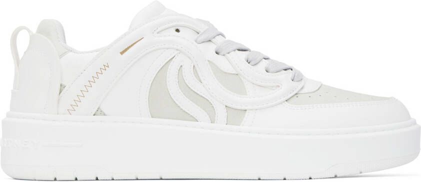 Stella McCartney White & Gray S-Wave 1 Sneakers - Picture 7