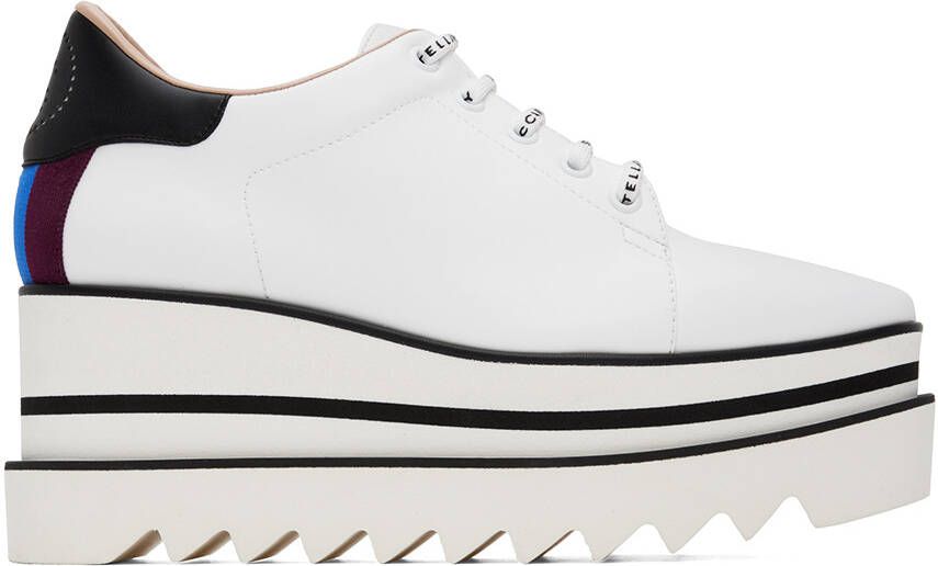 Stella McCartney White Sneak-Elyse Derbys - Picture 5