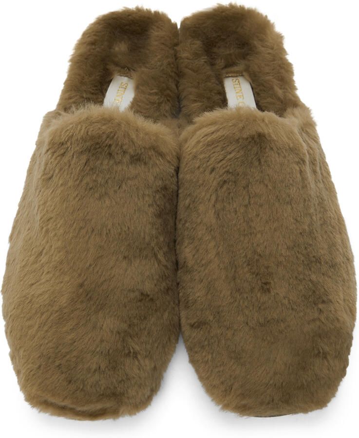 Stine Goya Brown Faux-Fur Samiga Slippers
