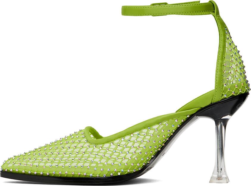 Stine Goya Green Crystal Heels - Picture 3