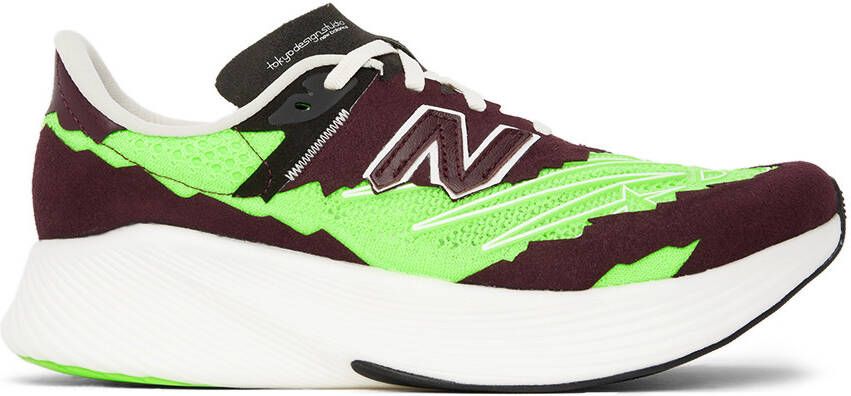 Stone Island Brown & Green New Balance Edition RC Elite V2 Sneakers - Picture 3