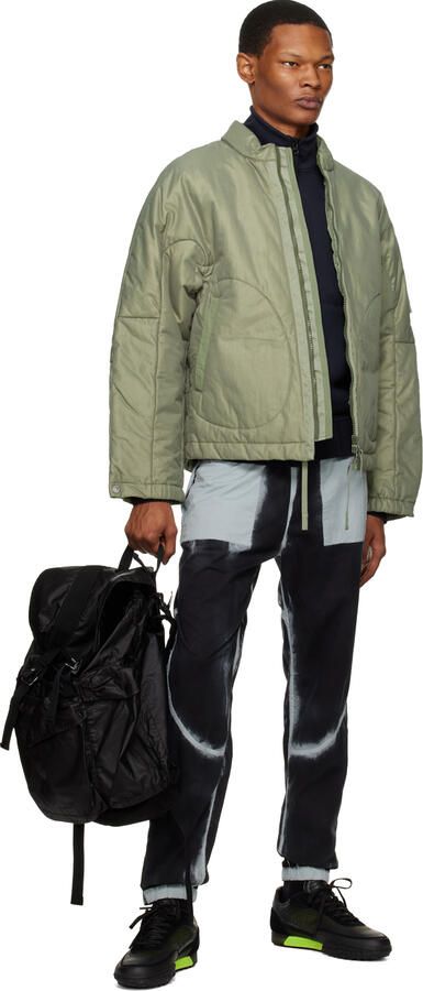 Stone Island Black Paneled Sneakers - Picture 3