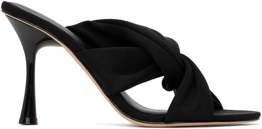 Studio Amelia Black Loop 90 Heeled Sandals - Picture 5