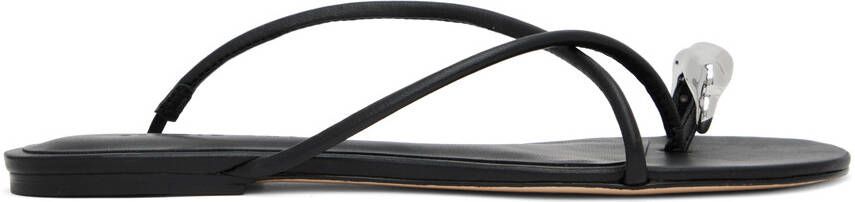 Studio Amelia Black Pebble Ring Slides - Picture 5