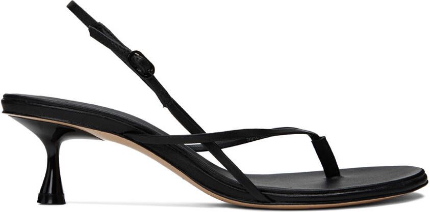 Studio Amelia Black Wishbone 50 Heeled Sandals - Picture 10