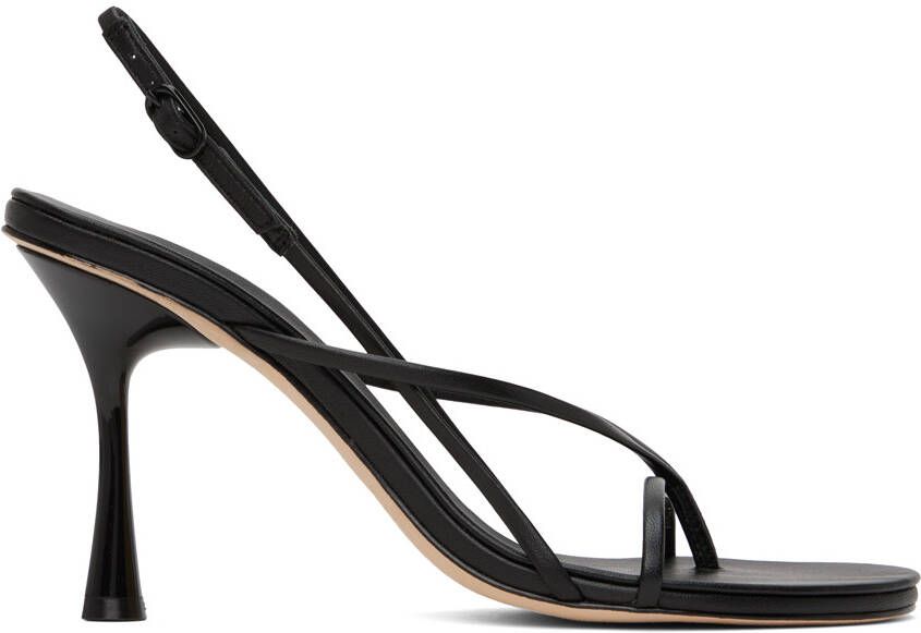 Studio Amelia Black Wishbone 90 Heeled Sandals - Picture 5