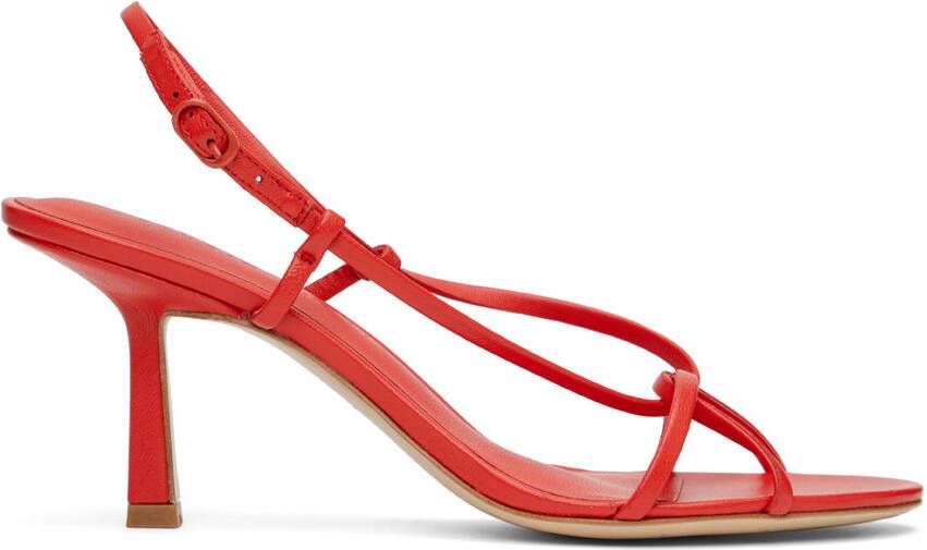Studio Amelia Red Entwined 70 Heeled Sandals - Picture 5
