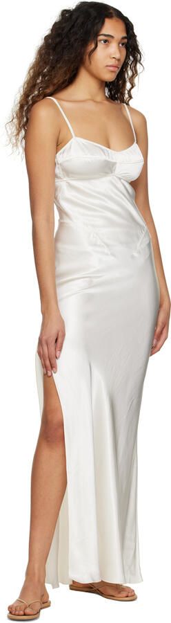 Studio Amelia Beige Wishbone Flat Sandals - Picture 4