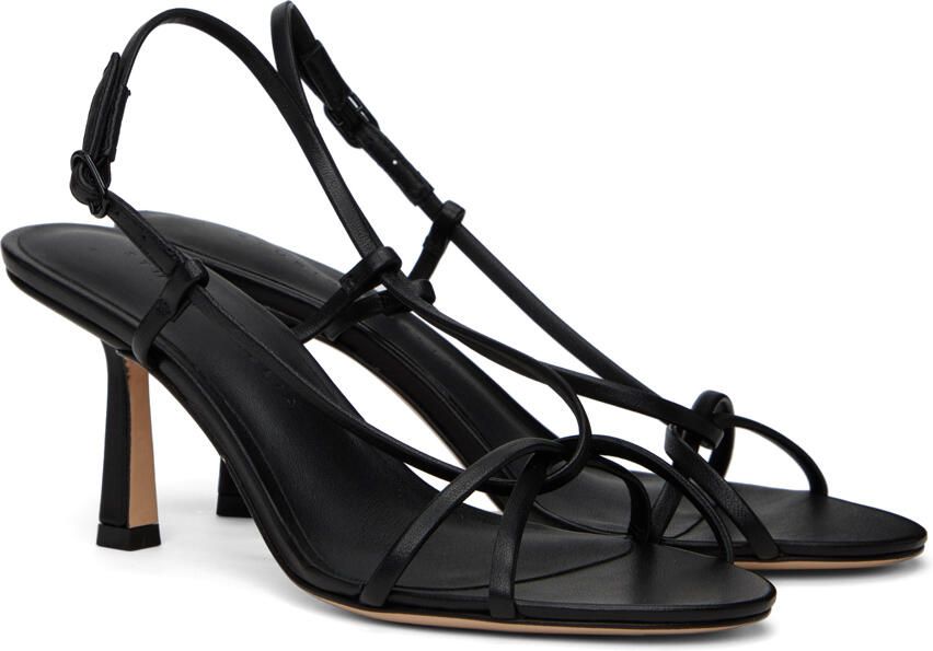 Studio Amelia Black Entwined 70 Heeled Sandals - Picture 2