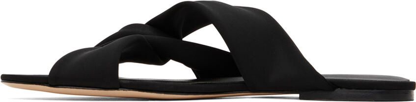 Studio Amelia Black Loop Flat Sandals - Picture 4