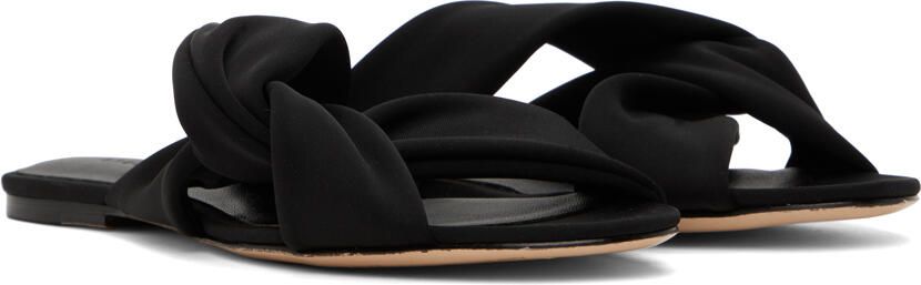 Studio Amelia Black Loop Flat Sandals - Picture 3