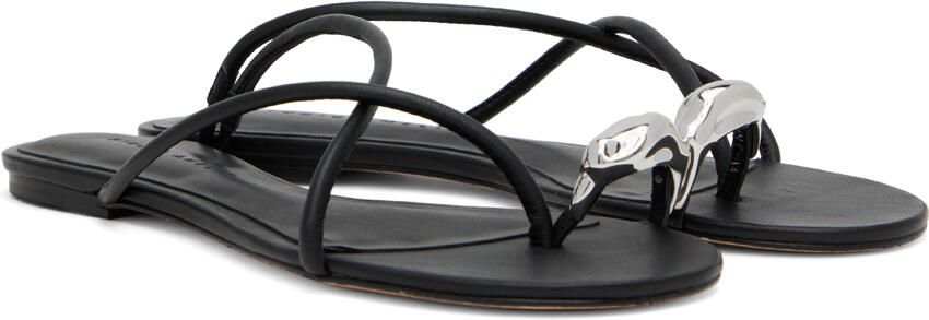 Studio Amelia Black Pebble Ring Slides - Picture 2