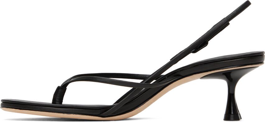 Studio Amelia Black Wishbone 50 Heeled Sandals - Picture 6