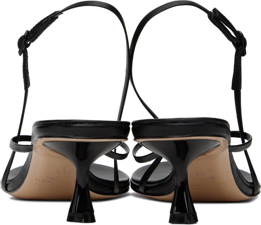 Studio Amelia Black Wishbone 50 Heeled Sandals