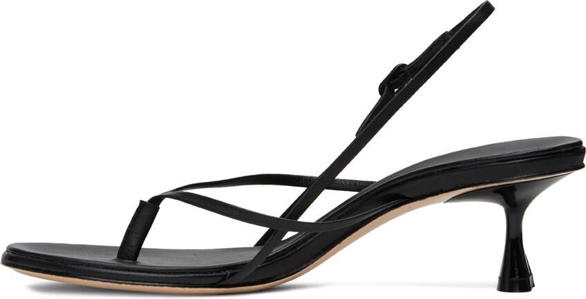 Studio Amelia Black Wishbone 50 Heeled Sandals - Picture 5