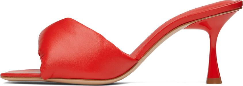 Studio Amelia Red Twisted Front 70 Heeled Sandals - Picture 3
