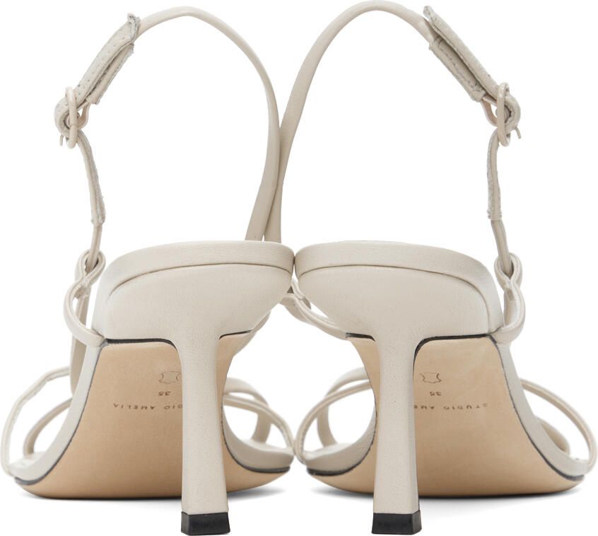 Studio Amelia Taupe Entwined 70 Heeled Sandals