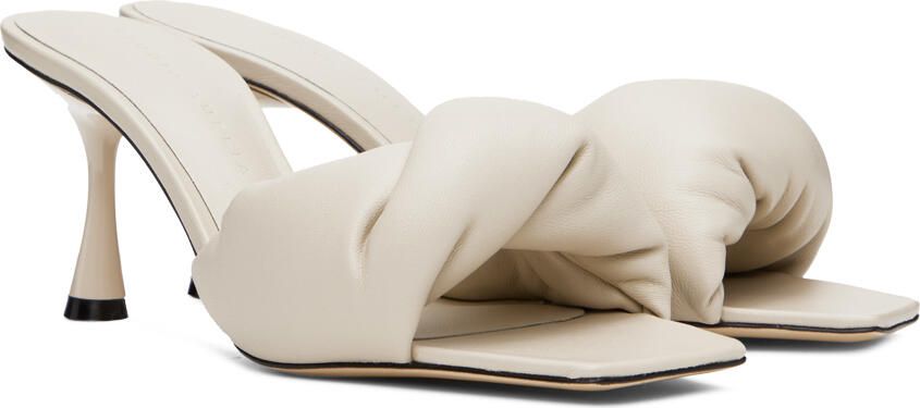 Studio Amelia Taupe Twisted Front 70 Heeled Sandals - Picture 2