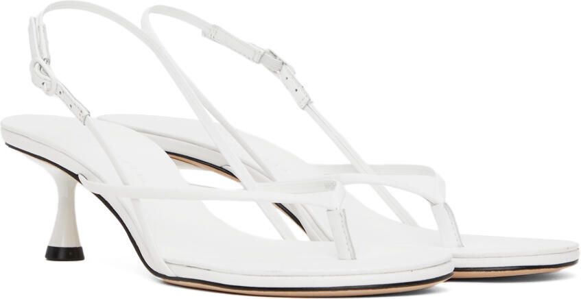 Studio Amelia White Wishbone 50 Heeled Sandals - Picture 4
