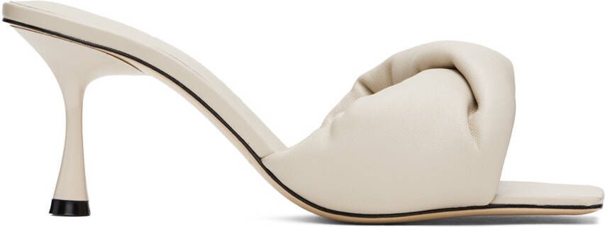 Studio Amelia Taupe Twisted Front 70 Heeled Sandals - Picture 5