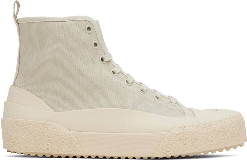Studio Nicholson Beige Numbers Sneakers - Picture 5