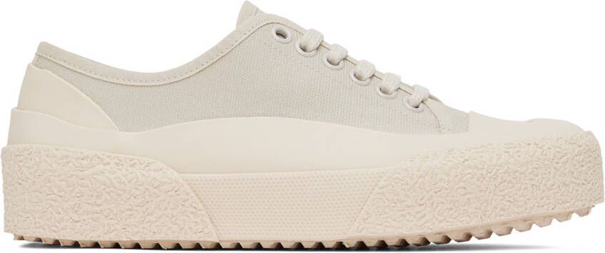 Studio Nicholson Beige Sharp Sneakers - Picture 9