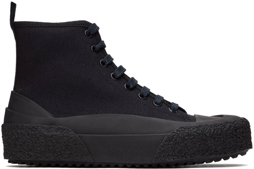 Studio Nicholson Navy Numbers Sneakers - Picture 5