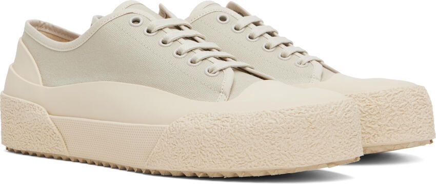 Studio Nicholson Beige Sharp Sneakers - Picture 4