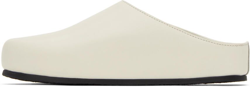 Studio Nicholson White Wearing Clogs - Picture 4