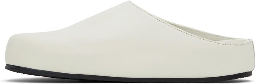 Studio Nicholson White Wearing Clogs - Picture 4